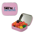 Small Pink Mint Tin Filled w/ Jelly Beans